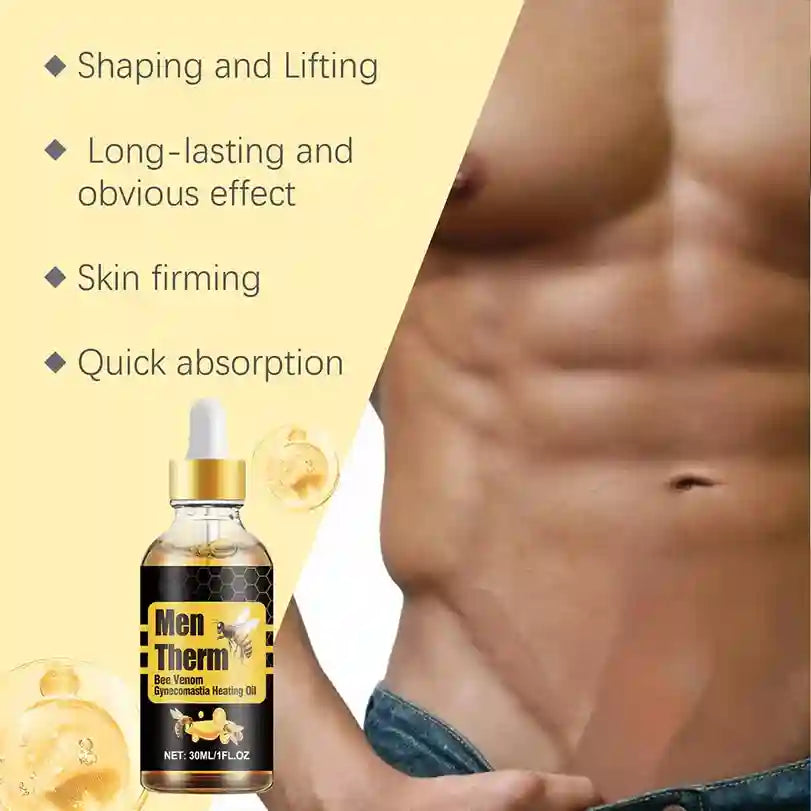 Men Therm Bee Venom Gynecomastia Heating Oil for Men – 30ml