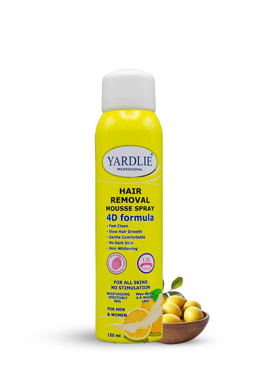 Yardlie Professional Lemon Hair Removal Mousse Spray 150ml | 4D Formula