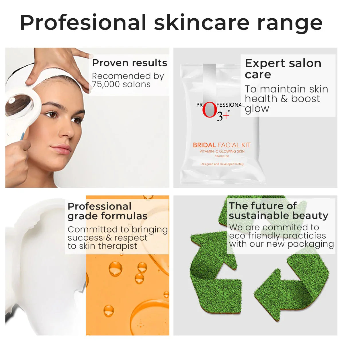 O3+ Bridal Facial Kit Vitamin C Glowing Skin (136gm)